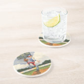 野球ピッチャーオンマウンドby Jay Throckmorton コースター (側面)