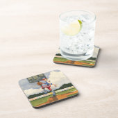 野球ピッチャーオンマウンドby Jay Throckmorton コースター (右側)