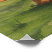 野球ピッチャーオンマウンドby Jay Throckmorton ポスター (角)