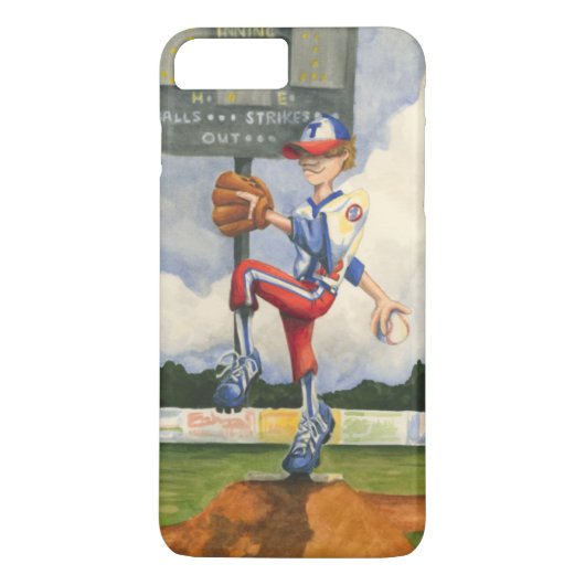 野球ピッチャーオンマウンドby Jay Throckmorton Case-Mate iPhoneケース (裏面)