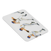 野球ピッチング技術、多重画像 マグネット (右側)