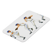 野球ピッチング技術、多重画像 マグネット (左側)