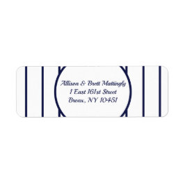 野球ピンストリペス差出人住所ラベル ラベル