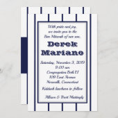 野球ピンストリペス招待状 招待状 (正面/裏面)