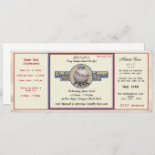 野球ファミリー懇親会パス 招待状 (正面/裏面)