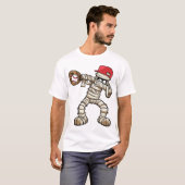 野球ファンのためのハロウィンデザイン Tシャツ (正面フル)