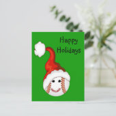 野球ファンのクリスマス シーズンポストカード (スタンド正面)