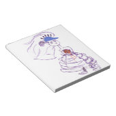 野球ファンの花嫁 ノートパッド (アングル)