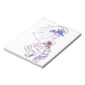 野球ファンの花嫁 ノートパッド (回転)