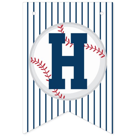 野球ファンの誕生会の旗 バンティングフラッグ (第2の旗)