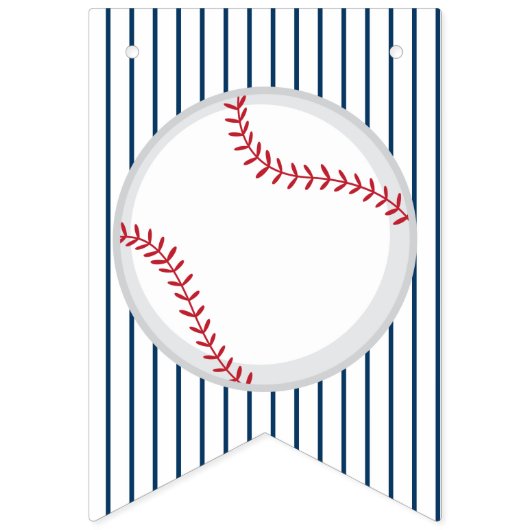 野球ファンの誕生会の旗 バンティングフラッグ (第1の旗)