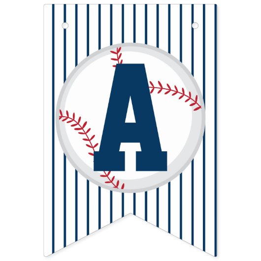 野球ファンの誕生会の旗 バンティングフラッグ (第3の旗)