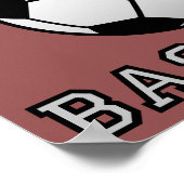 野球ファンはポスタおもしろいーサインなし ポスター (角)