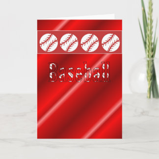 野球ファンカ赤と白ード カード