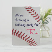 野球ファンタスティック_スポーツをテーマにした誕生日パーティー 招待状 (スタンド正面)