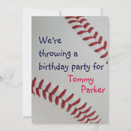 野球ファンタスティック_スポーツをテーマにした誕生日パーティー 招待状