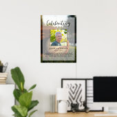 野球ファンプレイヤーライフお祝い写真葬儀 ポスター (ホームオフィス)