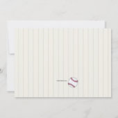 野球ファン誕生日招待状 招待状 (裏面)