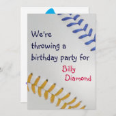 野球ファン-タスティック_カラーレース_go_blパーティー 招待状 (正面/裏面)