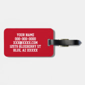 野球ファン ラゲッジタグ (裏面横)