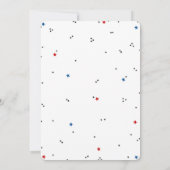 野球ファースト誕生日招待状 招待状 (裏面)