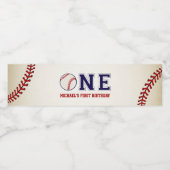 野球ファースト誕生日 ペットボトルラベル (シングルラベル)