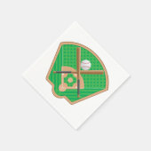 野球フィールド紙ナプキンス スタンダードカクテルナプキン (角)