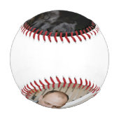 野球フォトコラージュ父の日の脚本 野球ボール (裏面)