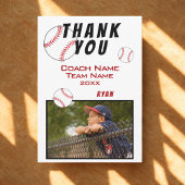 野球フォトサンキューコーチカード サンキューカード