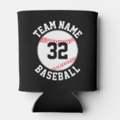 野球フカスタムァンのチーム名&プレイヤー番号 缶クーラー (裏面)