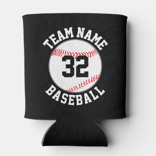 野球フカスタムァンのチーム名&プレイヤー番号 缶クーラー (裏面)