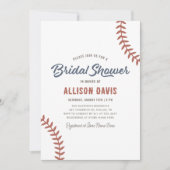 野球ブライダルシャワー 招待状 (正面)