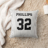 野球ブラックピンプリペスとホワイトジャージー クッション (ブランケット)