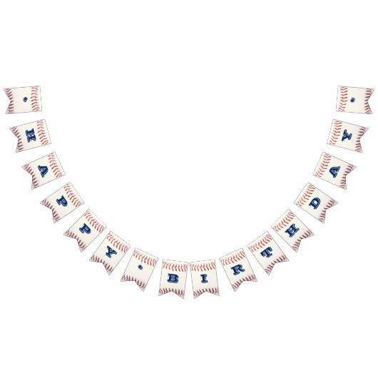 野球ブルーカスタムバナー バンティングフラッグ (全)