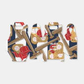 野球ブルーストライプのバースデーパーティーお願いボックス フェイバーボックス (折り畳みなし)