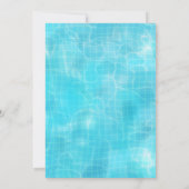 野球プールパーティの招待状 招待状 (裏面)