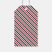 野球ベイビーシャワーメッセージカード、赤、黒 ギフトタグ (裏面)