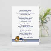 野球ベイビーシャワー詩のメモ 招待状 (スタンド正面)