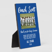 野球ベストコーチ賞 フォトプラーク (側面)