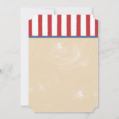 野球ベビーシャワー招待状チケットスタイル 招待状 (裏面)