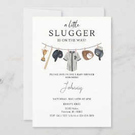 野球ベビーシャワー招待状 招待状