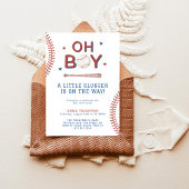 野球ベビーシャワー招待状 |男の子の赤ちゃんシャワー 招待状