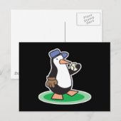 野球ペンギン ポストカード (正面/裏面)