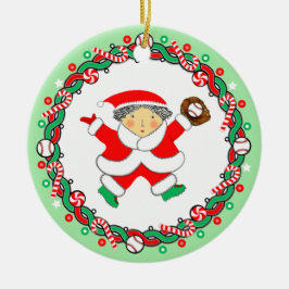 野球ホリデーギフトセラミックオーナメント セラミックオーナメント