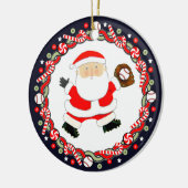 野球ホリデーギフトセラミックオーナメント セラミックオーナメント (左)