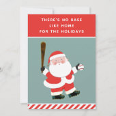 野球ホリデークリスマスカード シーズンカード (正面)