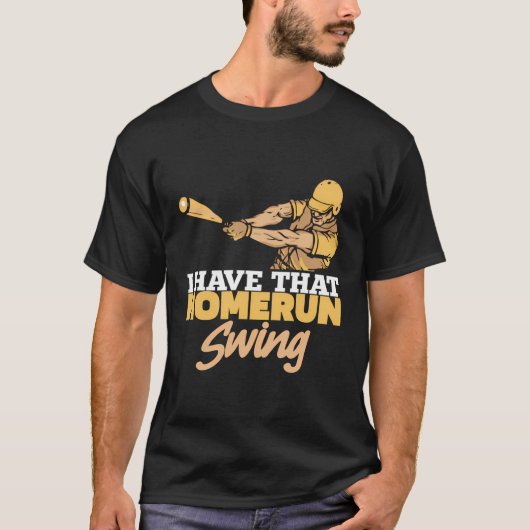 野球ホームラン選手チーム – スポーツベースボール Tシャツ (正面)