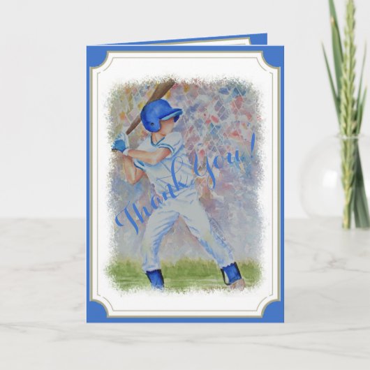 野球ホーム走ありがとう サンキューカード (正面)