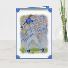 野球ホーム走ありがとう サンキューカード