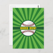野球ホーム走 ポストカード (正面/裏面)